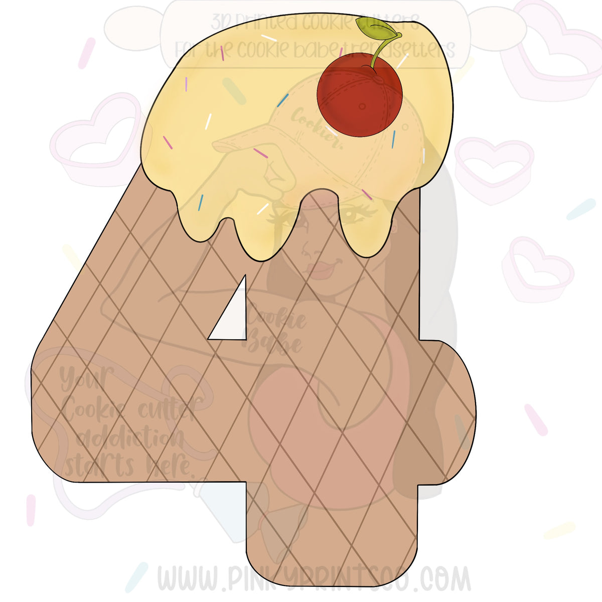 Ice Cream Number 1 – PinkyPrintsCo