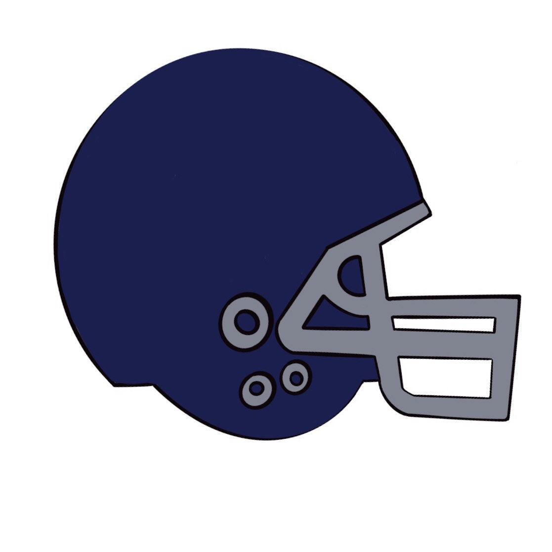 cartoon football helmet