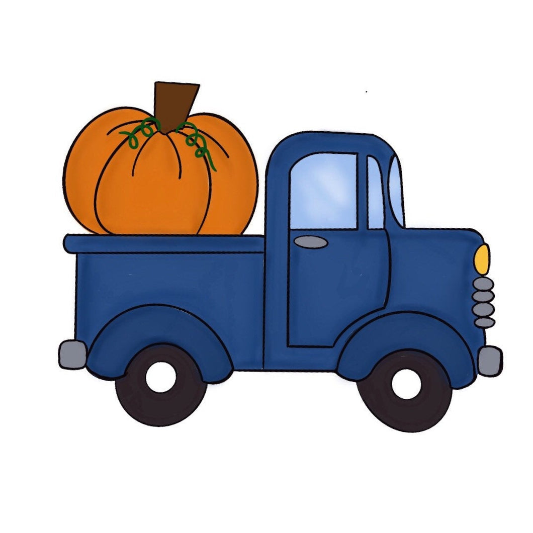 Truck with Pumpkin Cookie Cutter
