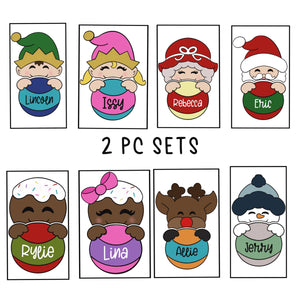 2 PC Christmas Character Sets