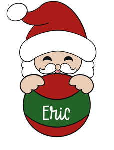 Santa Holding Ornament