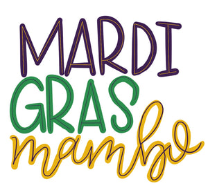 Mardi Gras Mambo Outline