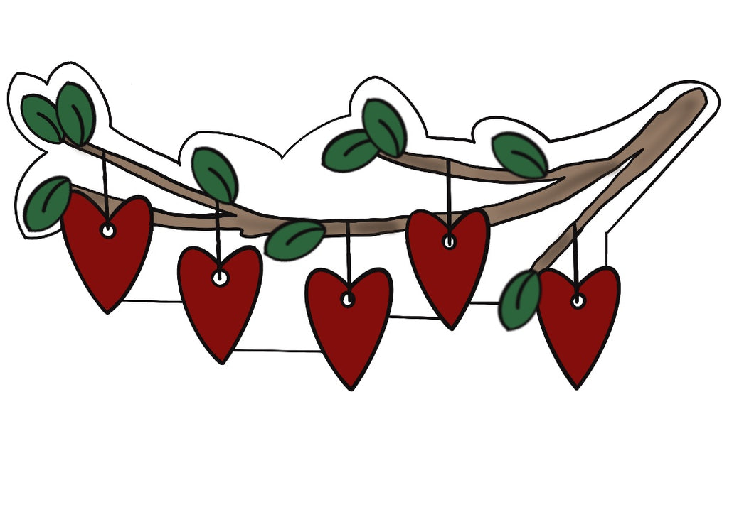 Branch with Hearts