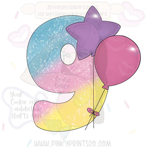 Number Balloon 9