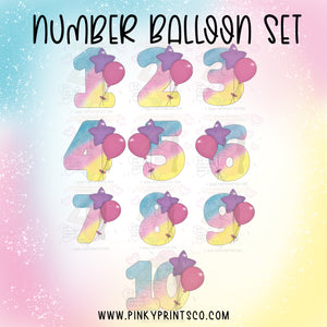 Number Balloon 9