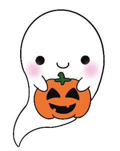 Cute Ghost with Pumpkin