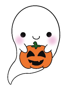 Cute Ghost with Pumpkin